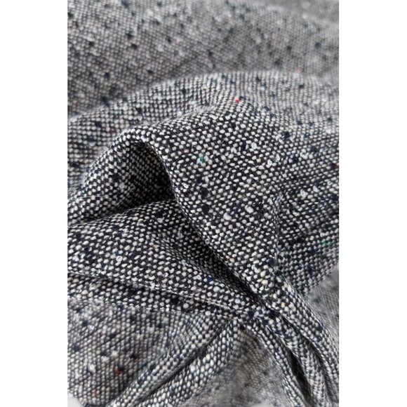 Eve Gravel XS grey bubble hem asymmetrical tweed skirt - style name = "Westwood" - Picture 7 of 10